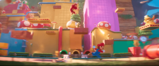 マリオブラザーズムービー　2D映像