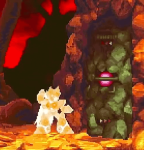 ロックマンX4　前半終了を告げる扉